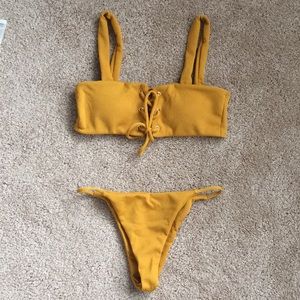 Burnt yellow bikini - never worn!